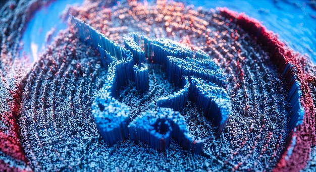 A microscopic view of nanofibers being integrated into a composite material for body armor, showing the enhanced strength and impact resistance.