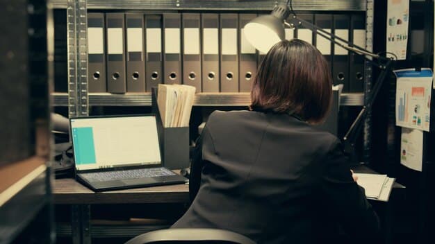 A photograph of codebreakers working on intercepted Japanese messages in a secure room, highlighting the efforts to decipher crucial information.