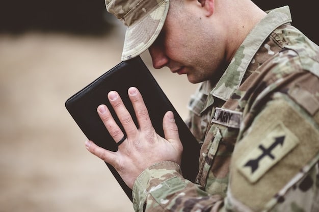 A soldier using a tablet to listen to music during downtime. The tablet shows a playlist of various genres, and the soldier is wearing headphones. The scene shows the integration of technology into the everyday life of a modern soldier.
