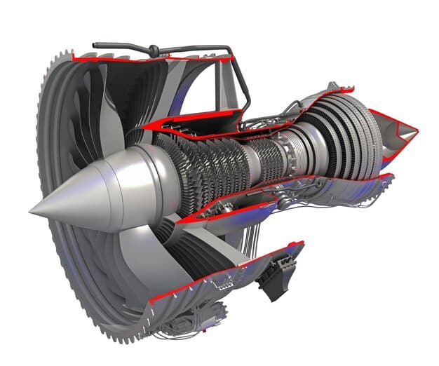 A detailed diagram showing the internal components of a hypersonic glide vehicle (HGV) attached to a booster, highlighting the scramjet engine and thermal protection system.