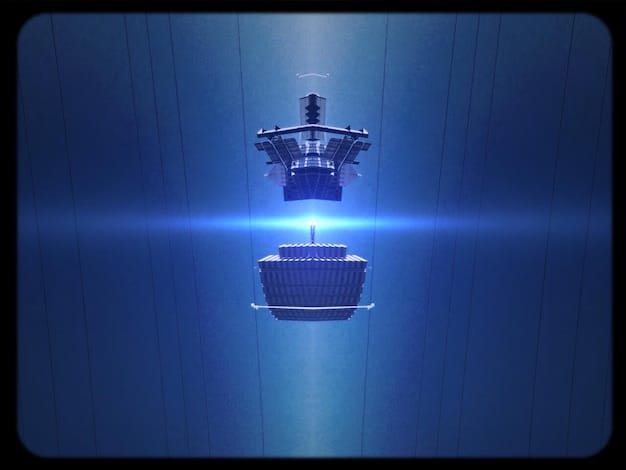 Conceptual design of a US Navy destroyer with a visible, sleek AESA radar array integrated into its superstructure, highlighting naval applications.
