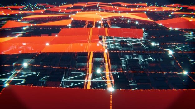 A detailed render of a secure, interconnected network of military radar sites, illustrating advanced cyber security firewalls and data encryption layers.