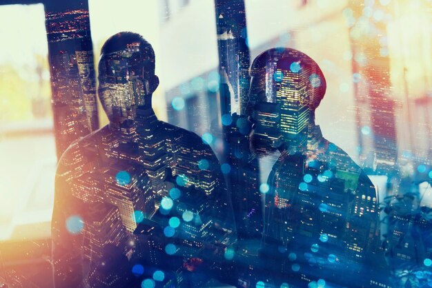 A handshake between two individuals wearing military uniforms, with digital data streams and cybersecurity symbols overlaid, signifying secure and collaborative defense innovation in a digital age.