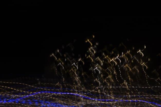 A dark, abstract rendering of interconnected digital lines and glowing nodes, symbolizing the complexities of cyber warfare and quantum data processing.
