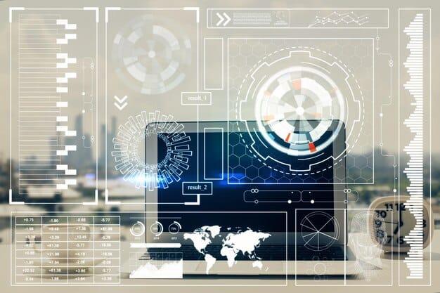 A detailed diagram showing an integrated counter-UAS command center with various data feeds, illustrating layered detection and response systems for drone threats.