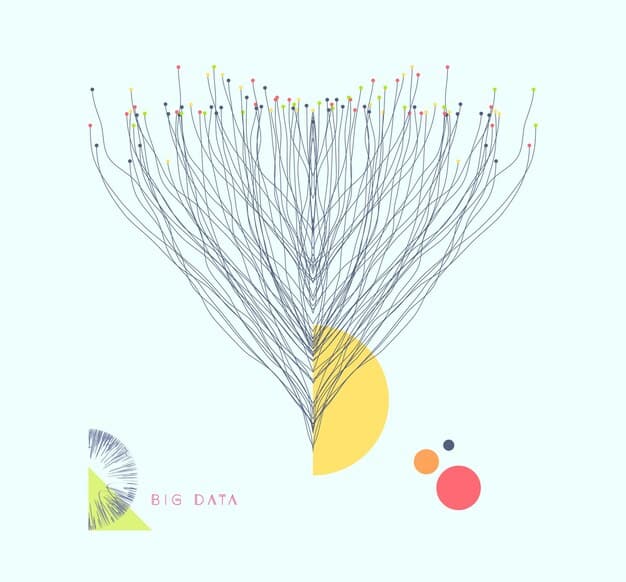 A stylized, abstract image showing interconnected neural networks and decision trees, with superimposed circuit lines, representing complex AI and the ethical choices involved in advanced military technology.