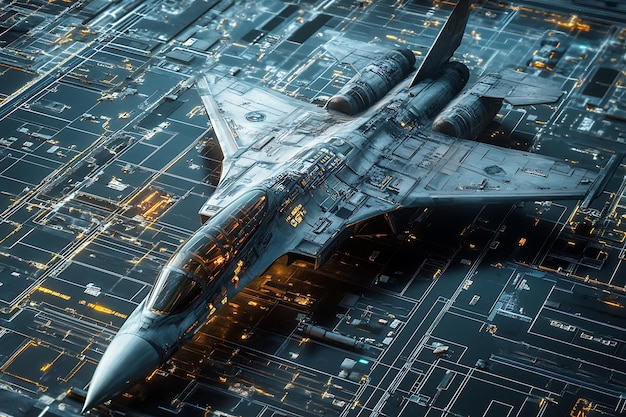 A close-up view of the F-35's AN/ASQ-239 Barracuda electronic warfare system, highlighting its advanced sensors and antennas. The system is designed to provide comprehensive electronic warfare capabilities, including radar warning, electronic countermeasures, and electronic surveillance.
