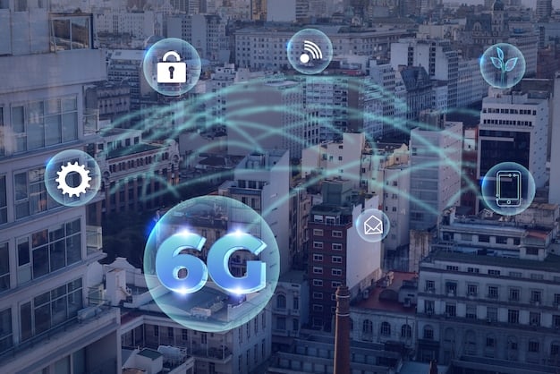 A digital representation of a secure 5G network, with multiple layers of encryption and firewalls. The image conveys the importance of cybersecurity in protecting military communications and data transmitted over 5G networks in how is the US Military integrating 5G technology into battlefield operations.