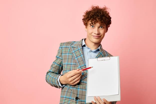 A person confidently pointing towards a legal document with the words 