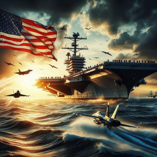 A depiction of a US and Chinese warship in a tense standoff at sea in the South China Sea. The image should highlight the potential for escalation and the challenges inherent in the US Military's Strategy for Countering China's Military Expansion in the South China Sea.