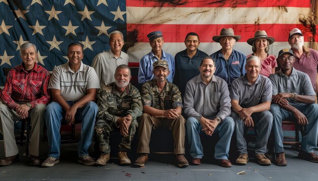 A group of diverse US military service members participating in a peer support group, sitting in a circle and talking openly with each other. A facilitator is guiding the discussion in a comfortable and confidential setting. This illustrates the importance of community and shared experiences in the US Military's Efforts to Improve Mental Health Support for Service Members: A New 5-Year Initiative.