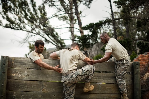 A photograph showing US soldiers working alongside local forces in a training exercise in a Middle Eastern country. The image highlights the collaborative aspect of US military assistance and its impact on regional security.