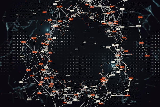 A digital illustration depicting a network of interconnected nodes representing global cyber threats. The nodes are glowing red and are linked by streams of data, visually symbolizing the interconnectedness and rapid spread of cyber attacks. Include text overlay that highlights 